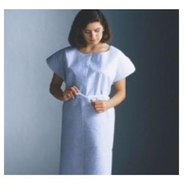 Gown Exam 30 in x 42 in Blue 3 Ply Tissue 50/Ca